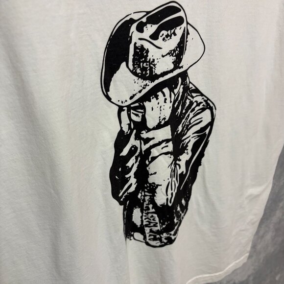 Zach Bryan Shirt Mens Medium White Cowboy Graphic Country Band Tee Concert Tour - Picture 2 of 9